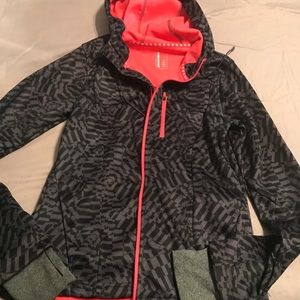 Athletic zip front jacket